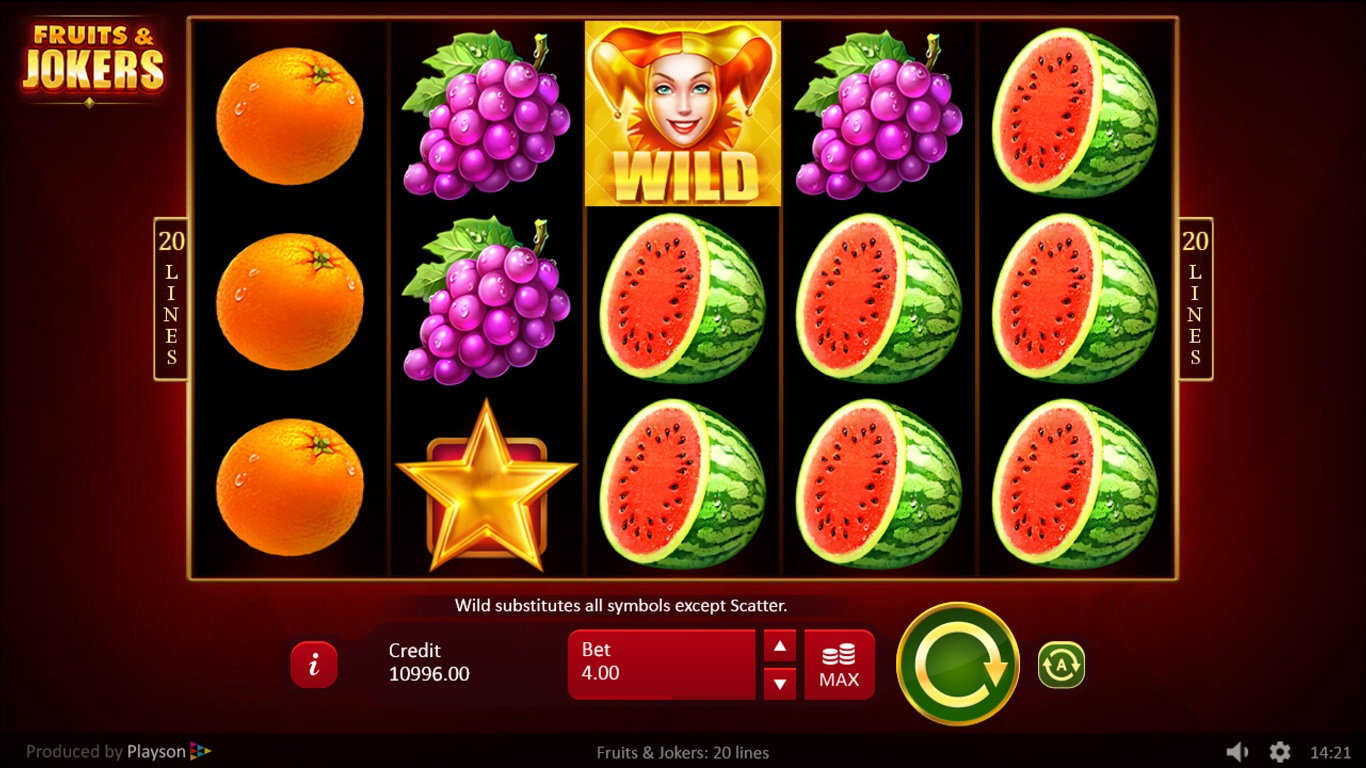 Fruits & Jokers Slot Demo Image