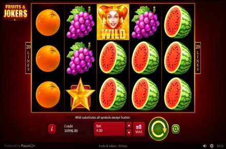 Fruits & Jokers Slot Logo