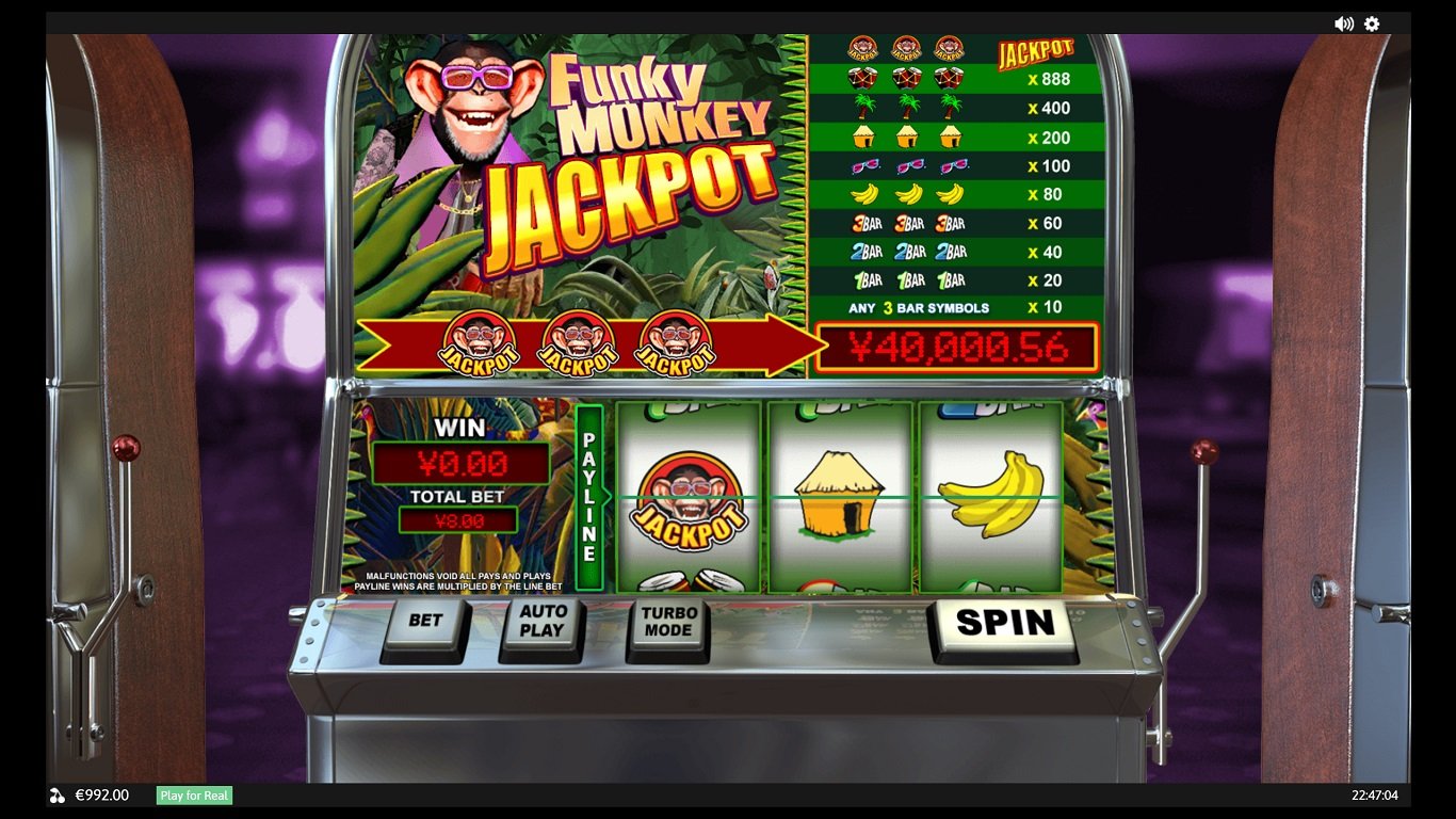 Funky Monkey Jackpot Slot Demo Image