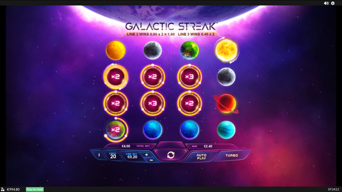 Galactic Streak Slot Demo Image