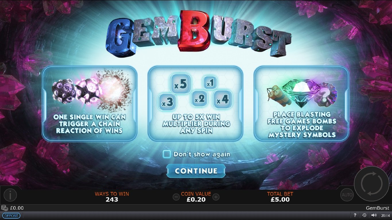 Gem Burst Slot Demo Image