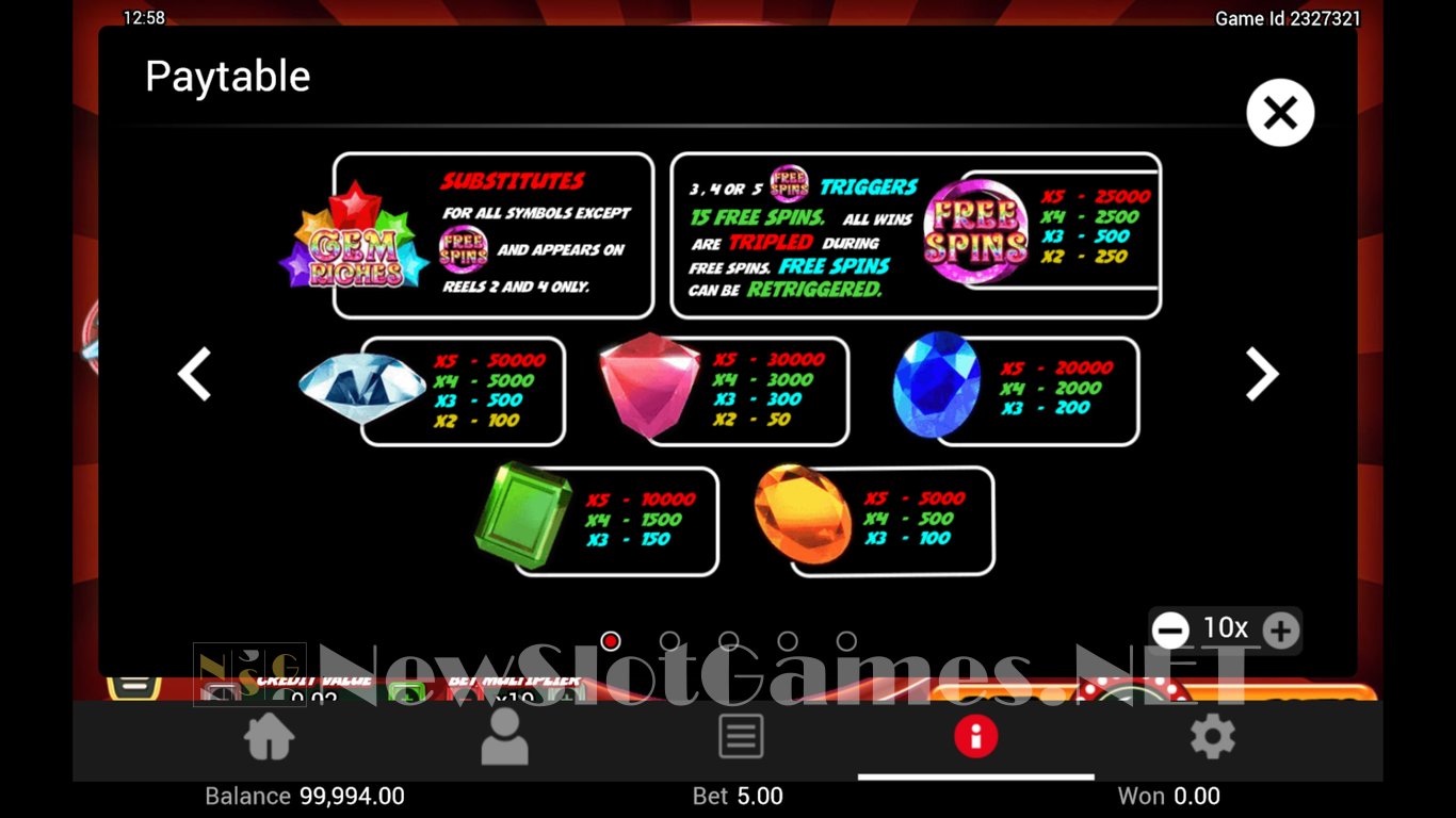 Gem Riches Slot Slot Image in Demo - pic. 4