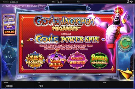 Genie Jackpots Megaways Slot Logo