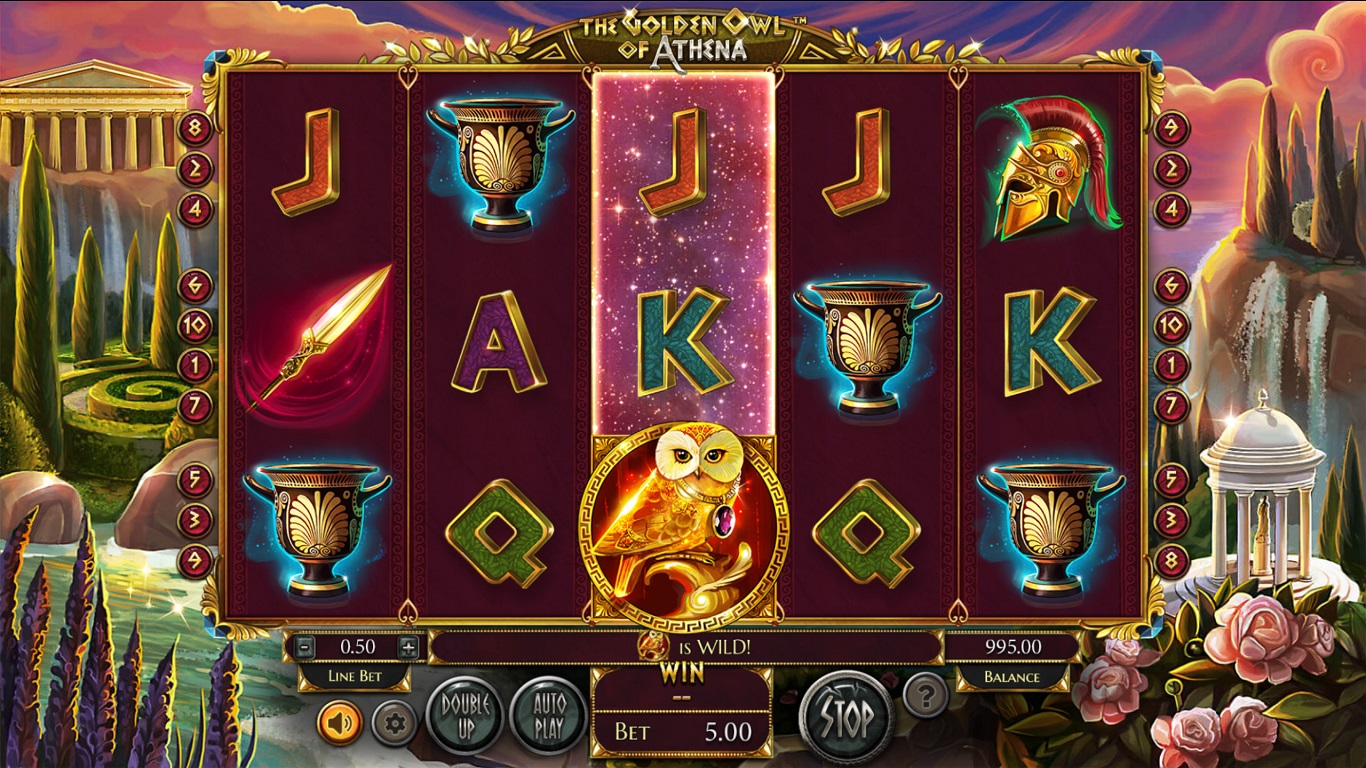 The Golden Owl of Athena Slot Demo Image
