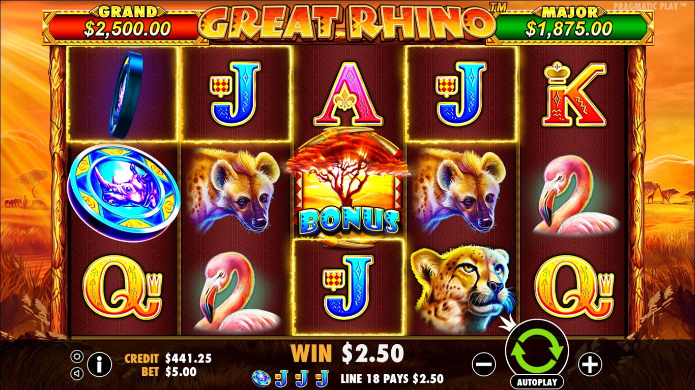 Great Rhino Slot Slot Image in Demo - pic. 2