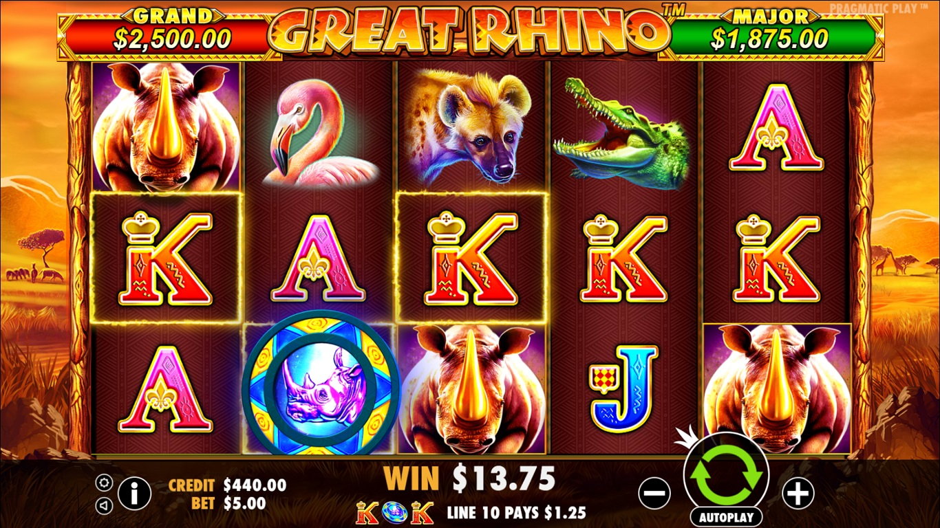 Great Rhino Slot Slot Image in Demo - pic. 3