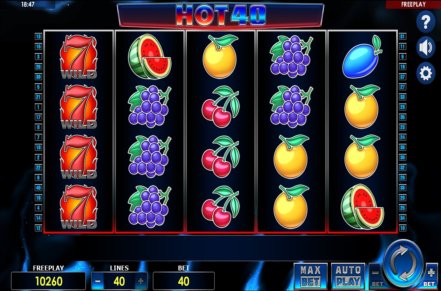 Hot 40 Slot Icon