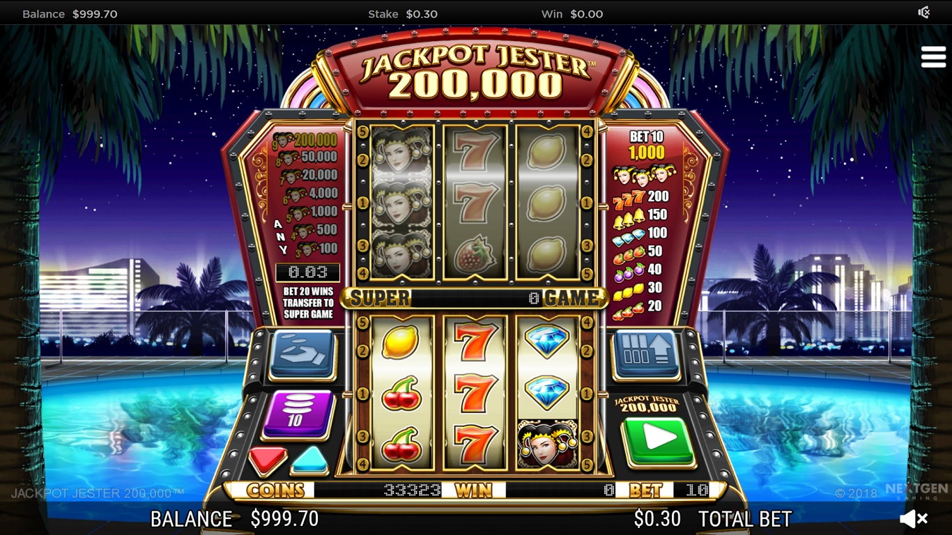 Jackpot Jester 200 000 Slot Demo Image