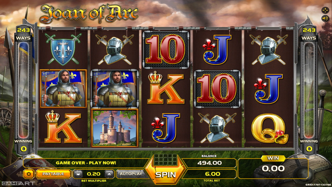 Joan of Arc Slot Demo Image