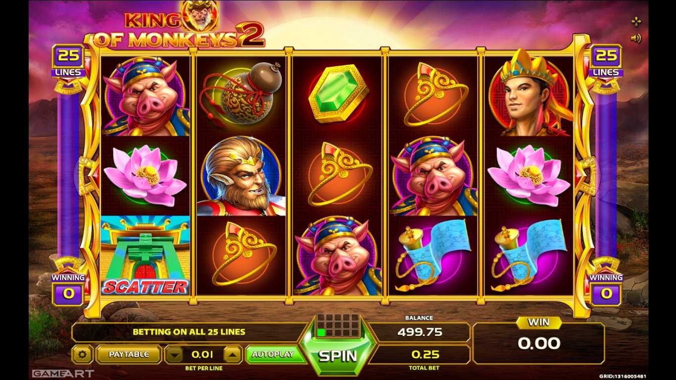 King Of Monkeys 2 Slot Demo Image