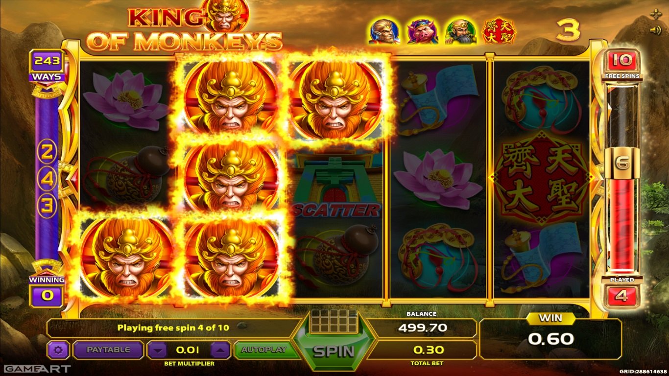 King Of Monkeys Slot Slot Image in Demo - pic. 2