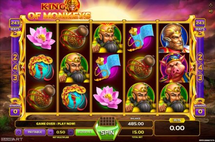 King Of Monkeys Slot Logo
