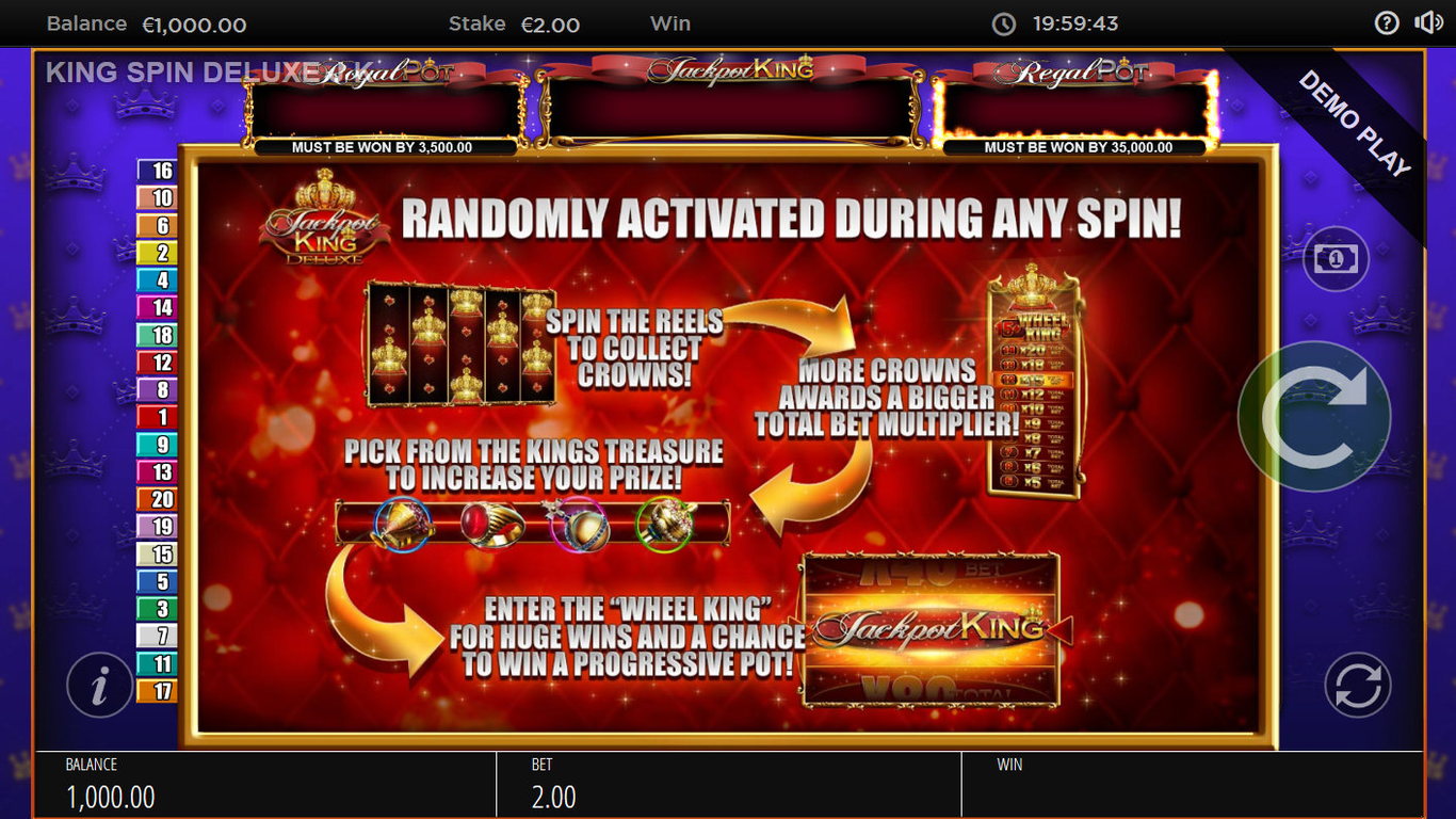 King Spin Deluxe Slot Slot Image in Demo - pic. 2