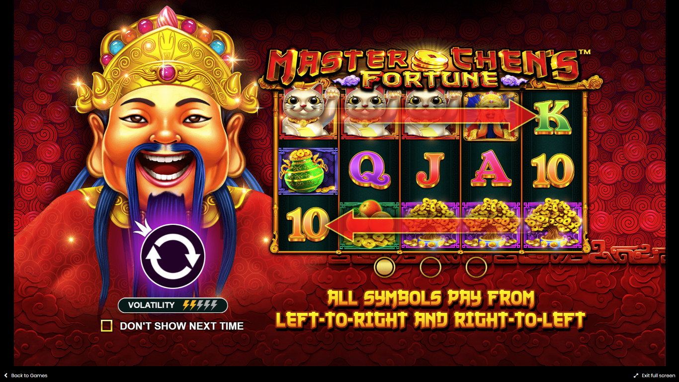 Master Chens Fortune Slot Demo Image