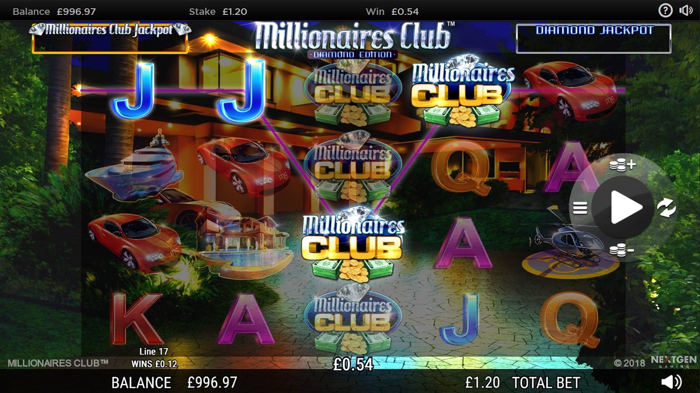 Millionaires Club Diamond Edition Slot Slot Image in Demo - pic. 2