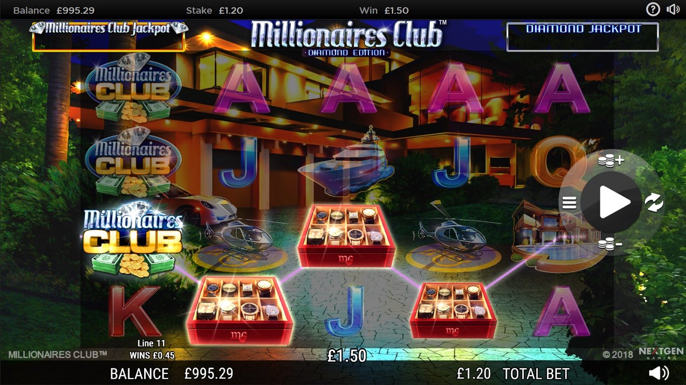 Millionaires Club Diamond Edition Slot Slot Image in Demo - pic. 3