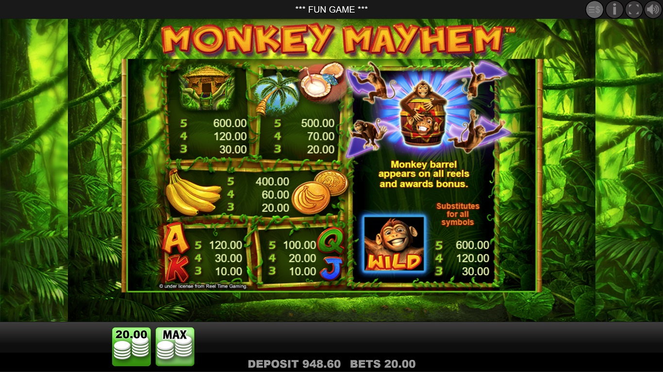 Monkey Mayhem Slot Slot Image in Demo - pic. 3