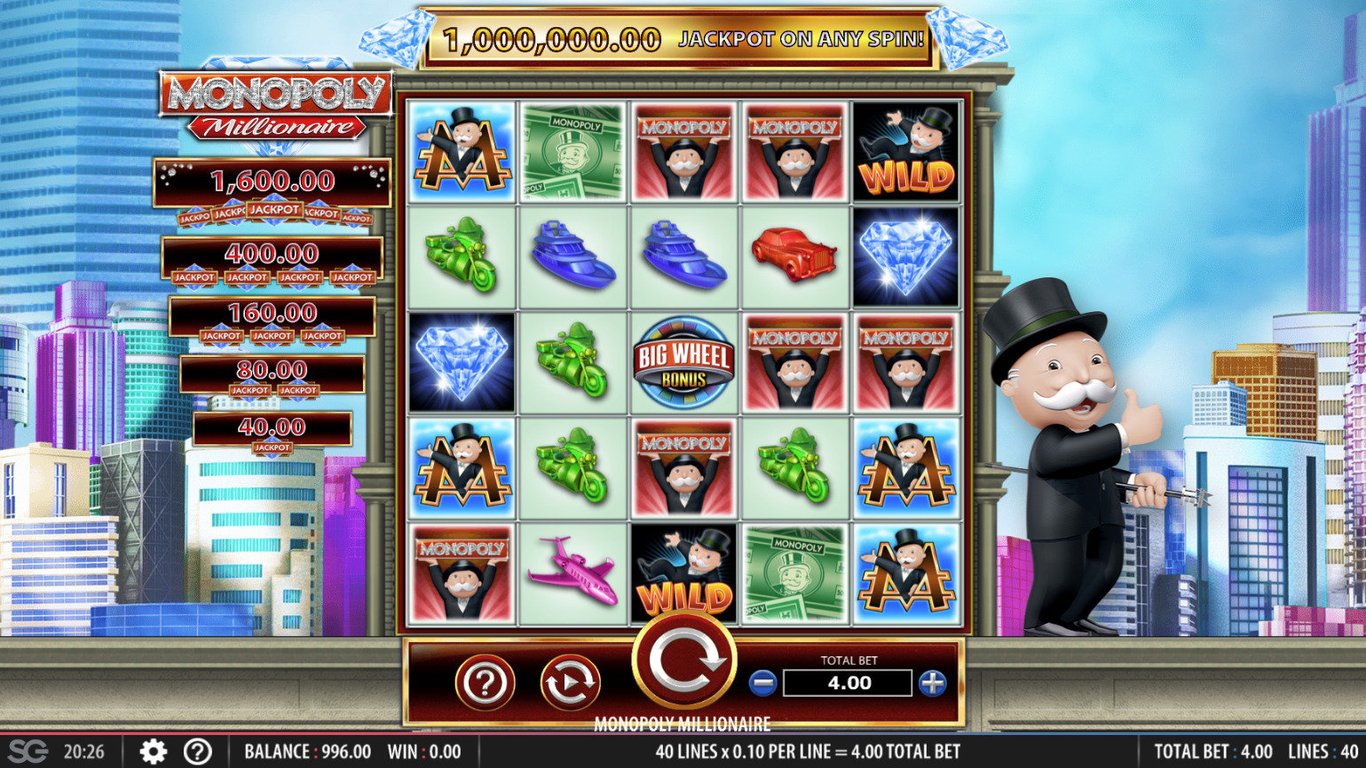 Monopoly Millionaire Slot Demo Image