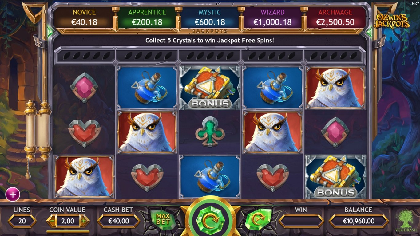 Ozwins Jackpots Slot Demo Image