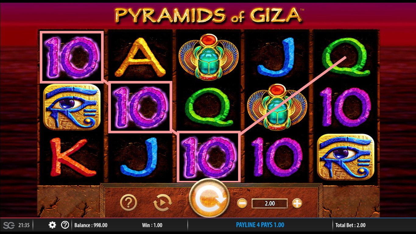 Pyramids of Giza Slot Demo Image