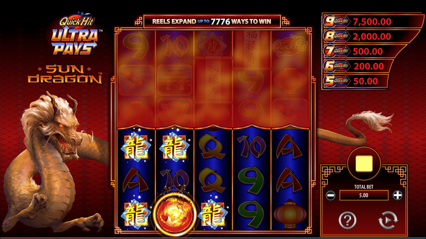 Quick Hit Sun Dragon Slot Slot Image in Demo - pic. 2