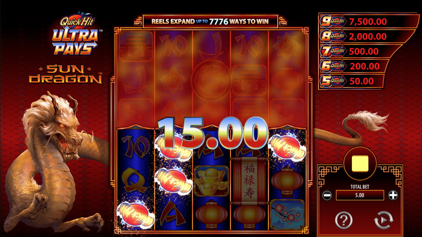 Quick Hit Sun Dragon Slot Slot Image in Demo - pic. 3