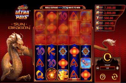 Quick Hit Sun Dragon Slot Logo