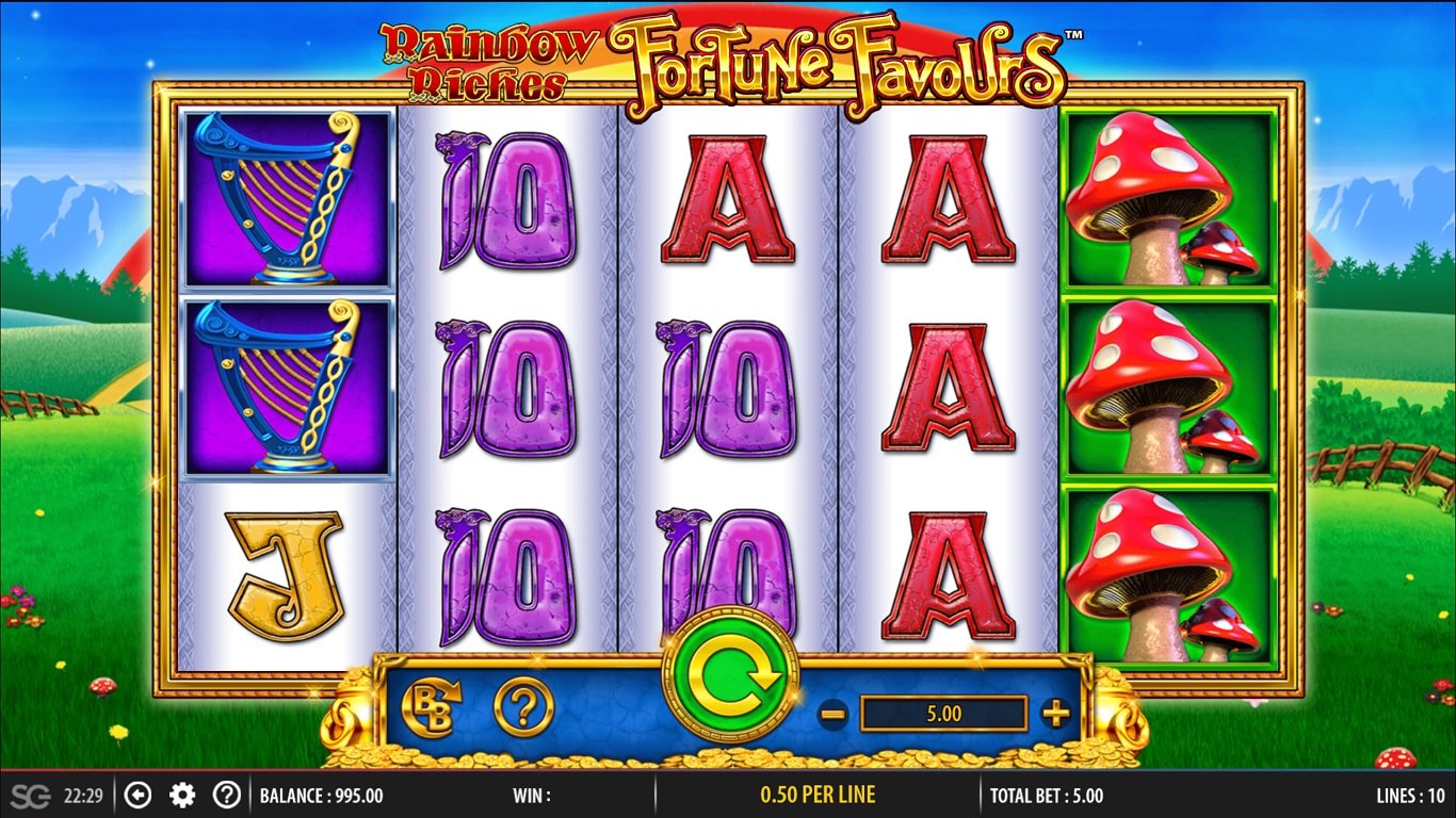 Rainbow Riches Fortune Favours Slot Demo Image