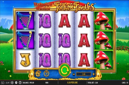 Rainbow Riches Fortune Favours Slot Logo