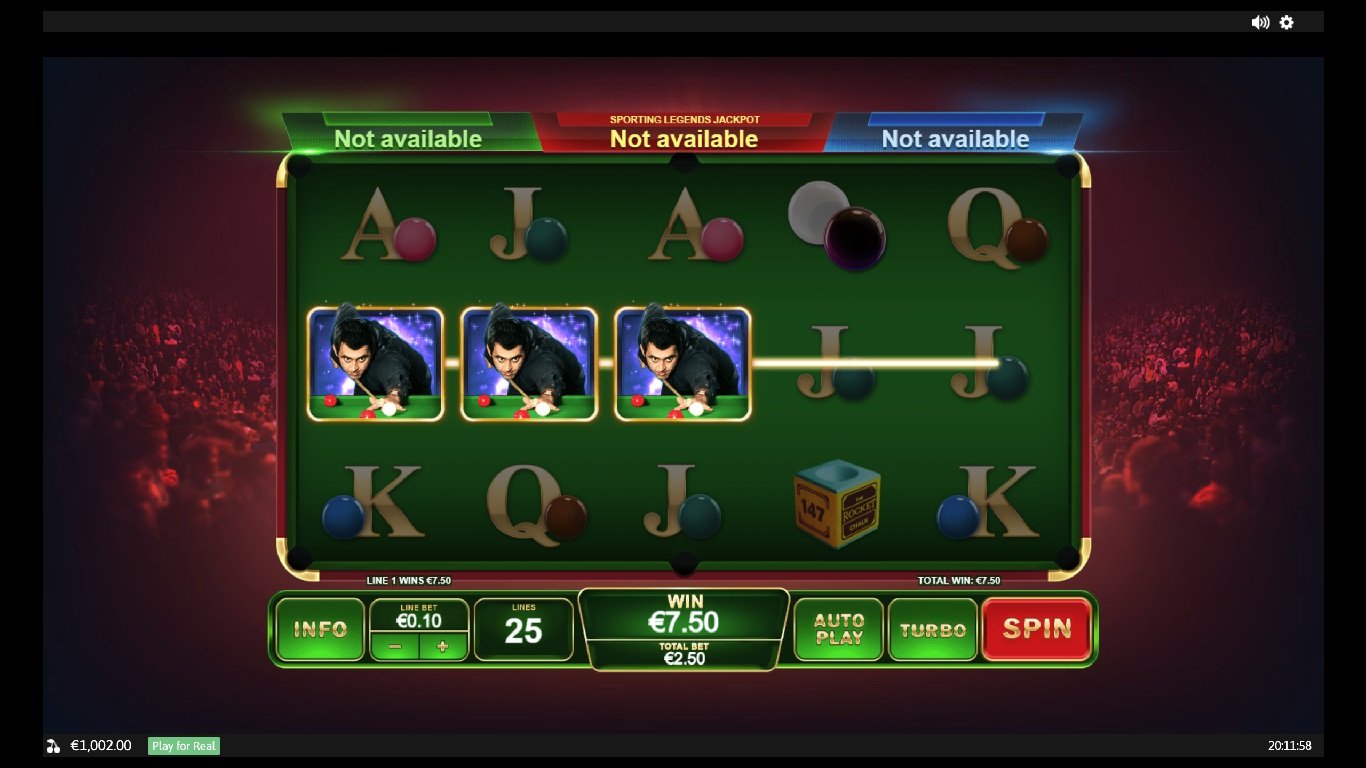 Ronnie O Sullivan Sporting Legends Slot Slot Image in Demo - pic. 3