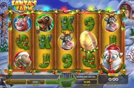 Santas Farm Slot Logo