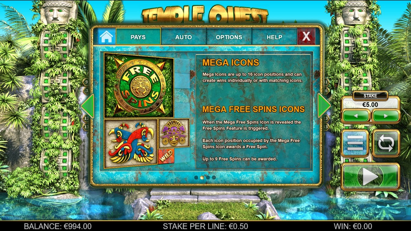 Temple Quest: Spinfinity Slot Slot Image in Demo - pic. 2