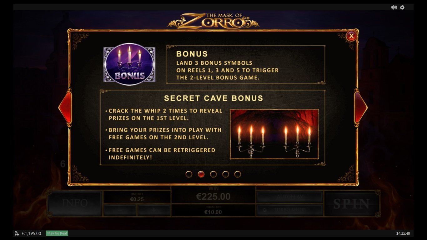 The Mask of Zorro Slot Slot Image in Demo - pic. 2