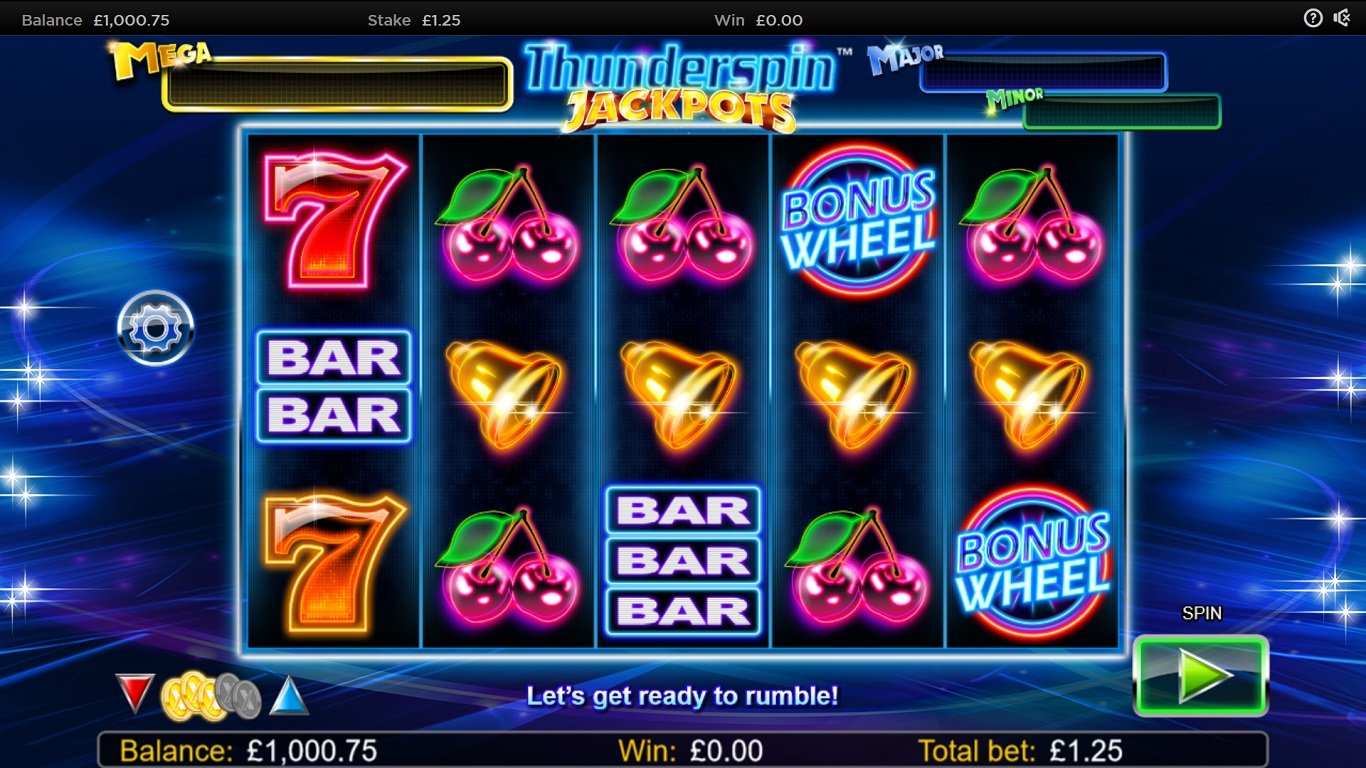 Thunderspin Jackpots Slot Demo Image