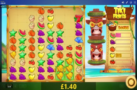 Tiki Fruits Slot Logo