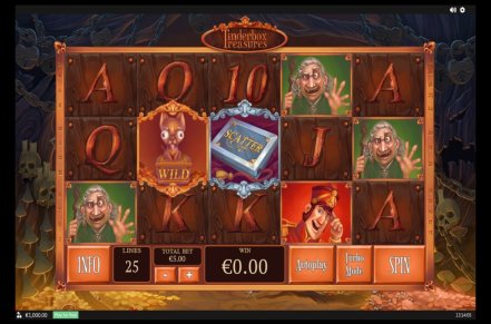 Tinderbox Treasures Slot Logo