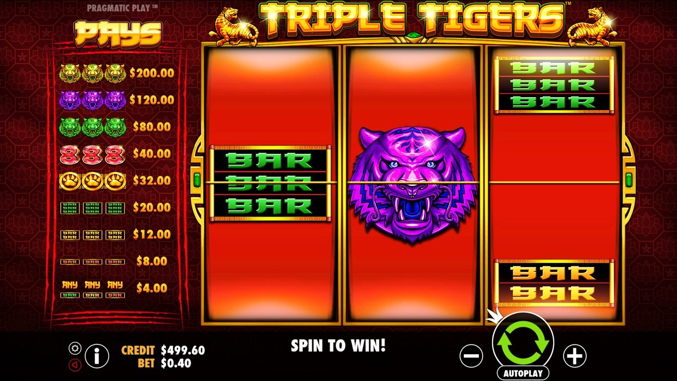 Triple Tigers Slot Demo Image