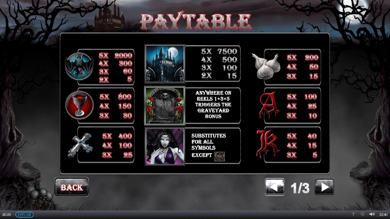 Vampire Princess of Darkness Slot Slot Image in Demo - pic. 2