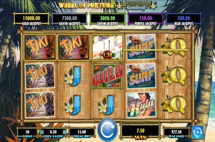Wheel of Fortune Hawaiian Getaway Slot Logo