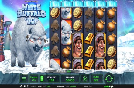 White Buffalo Slot Logo