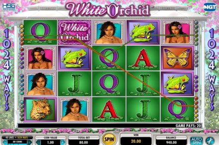 White Orchid Slot Logo