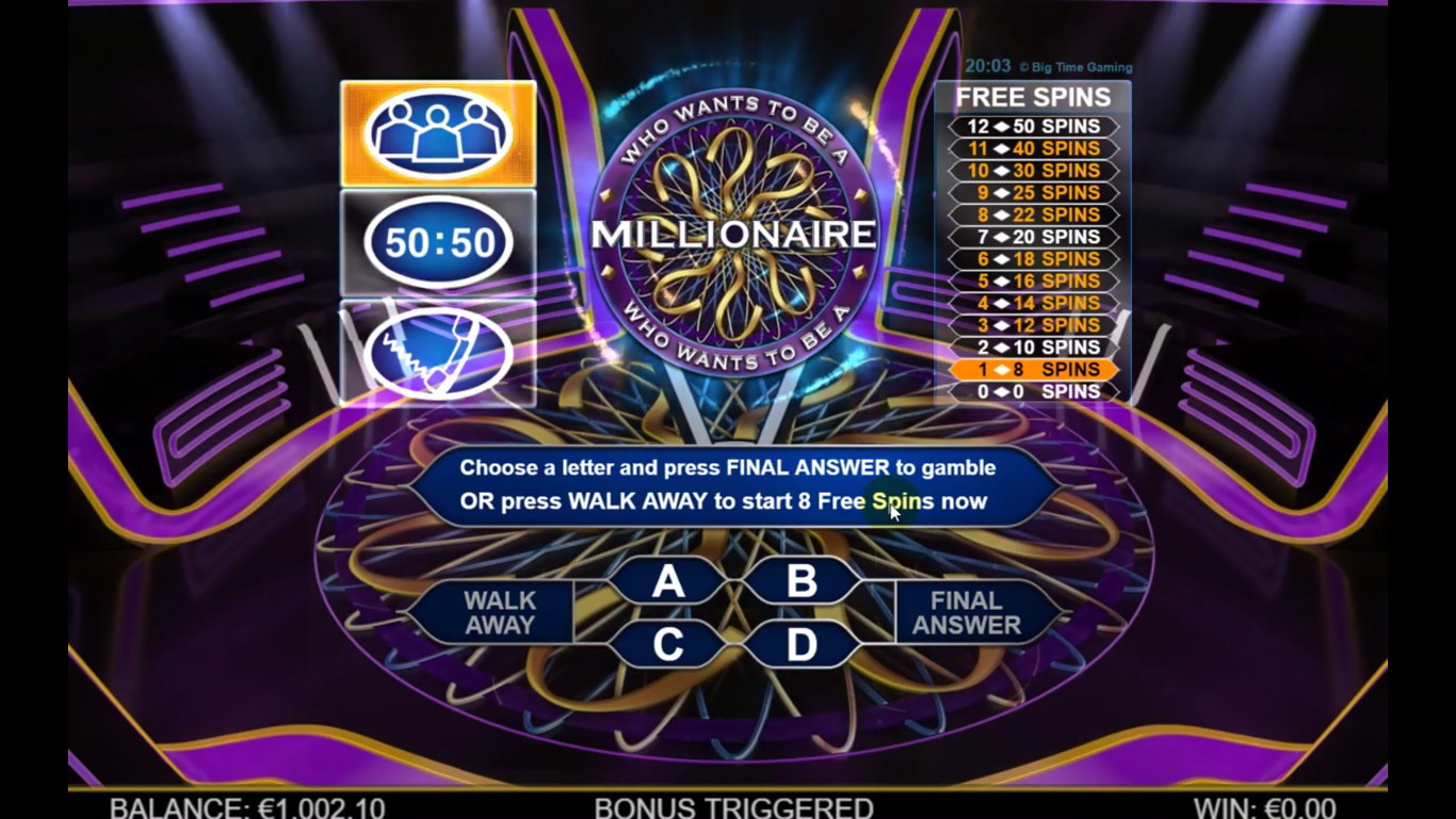 Who Wants To Be a Millionaire Slot Slot Image in Demo - pic. 3