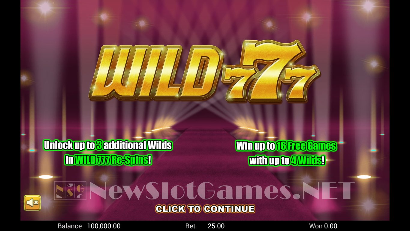 Wild 777 Slot Demo Image
