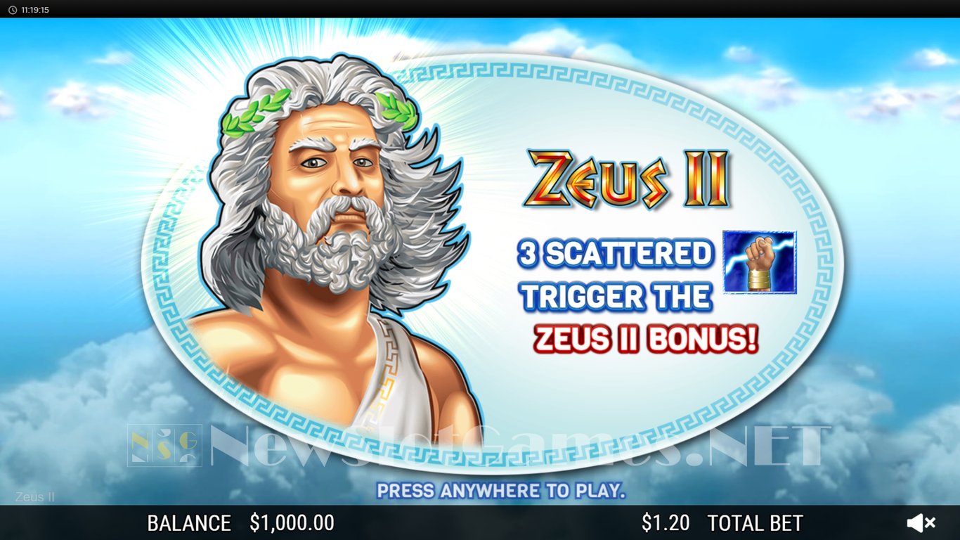 Zeus 2 Slot Demo Image
