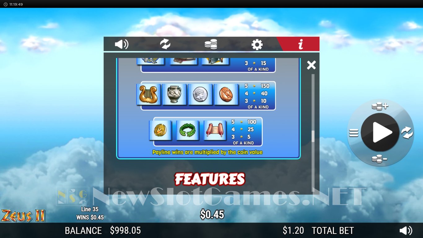 Zeus 2 Slot Slot Image in Demo - pic. 10