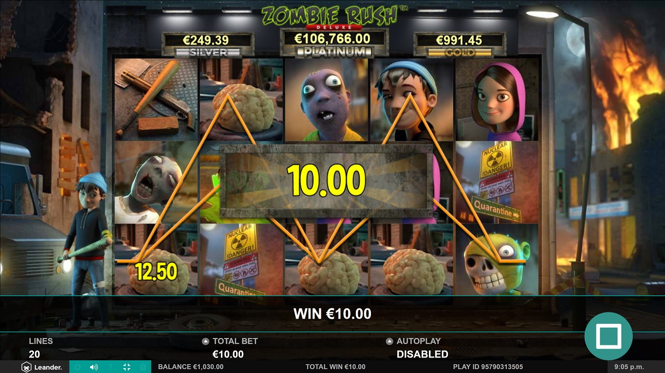 Zombie Rush Deluxe Slot Slot Image in Demo - pic. 2