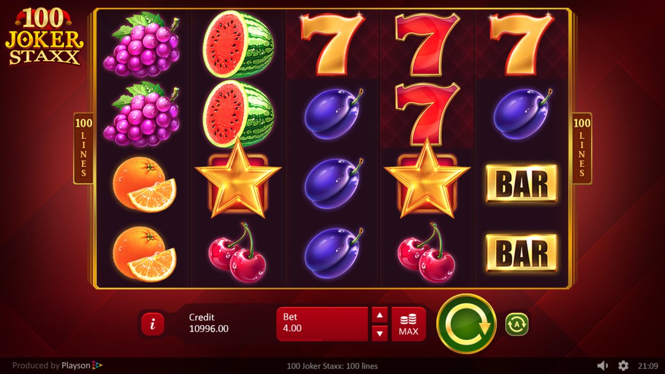100 Joker Staxx Slot Demo Image