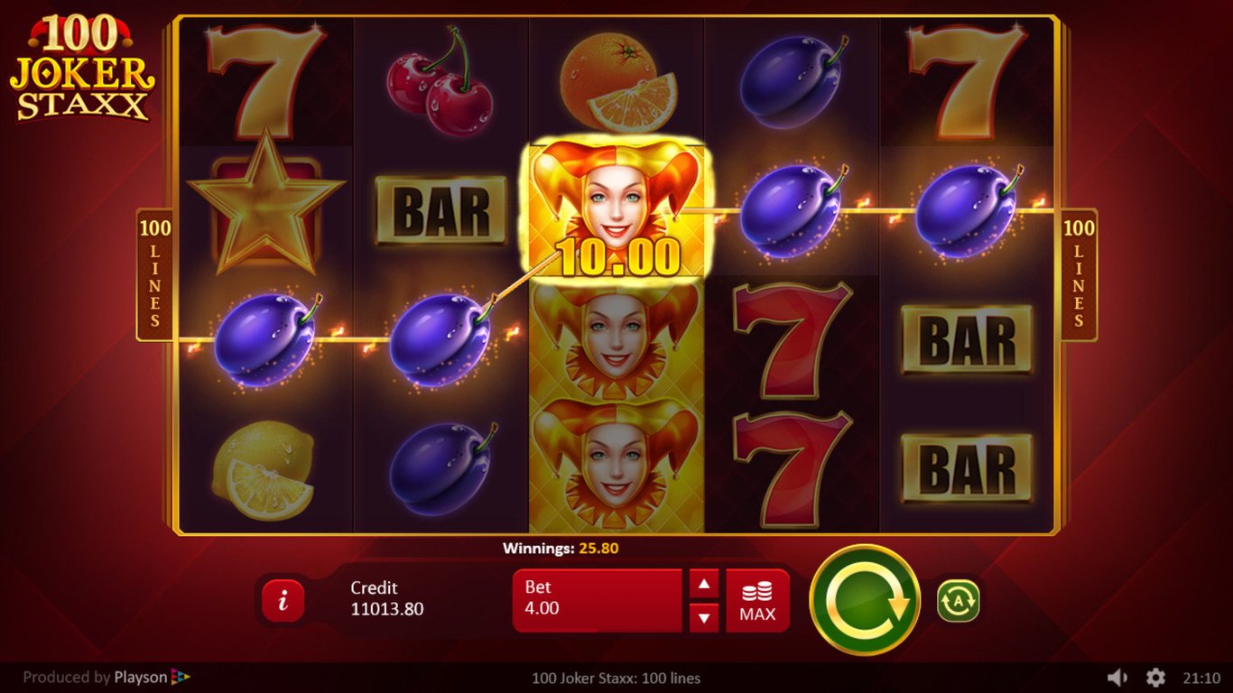 100 Joker Staxx Slot Slot Image in Demo - pic. 2