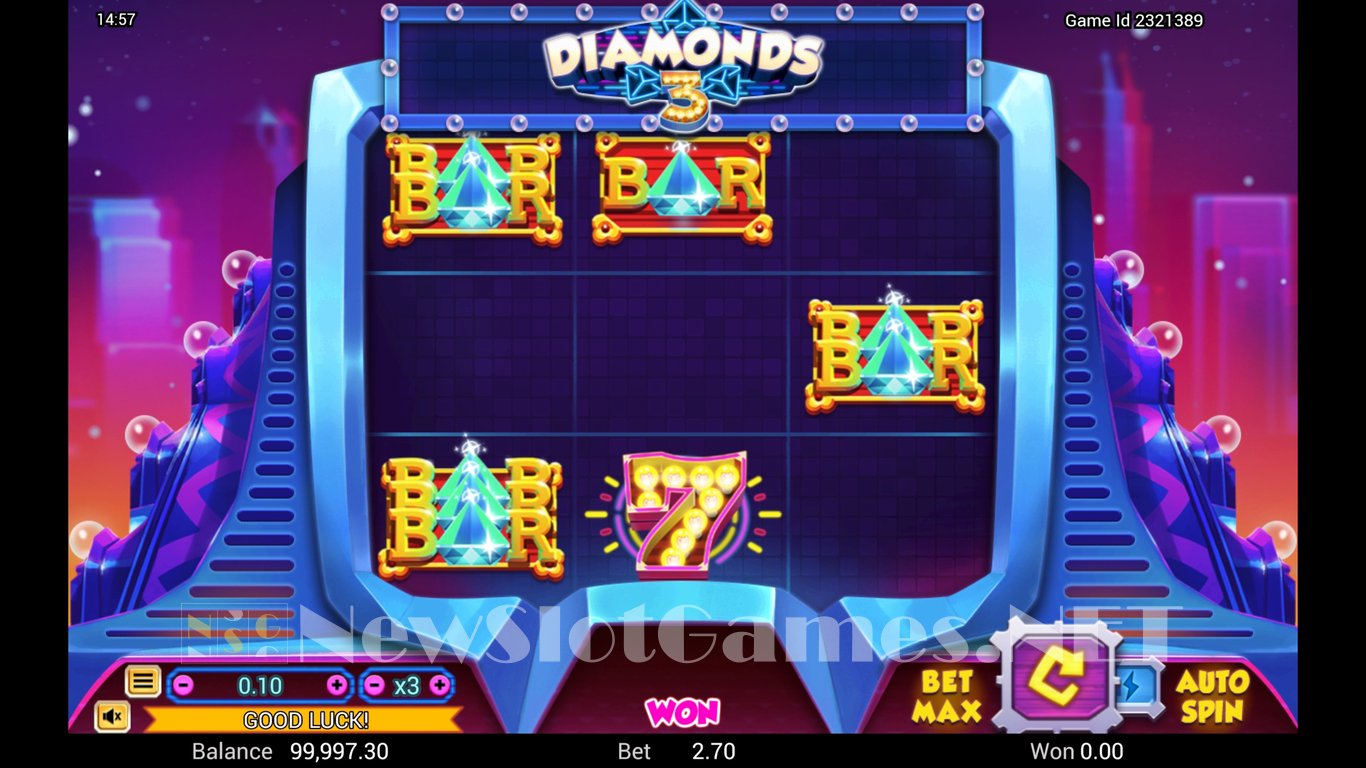 3 Diamonds Slot Demo Image