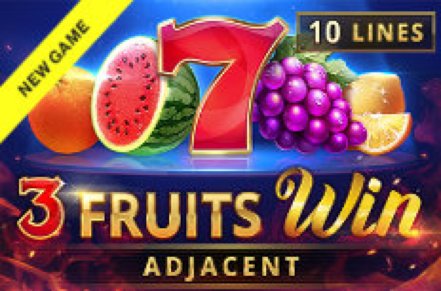 3 Fruits Win 10 Lines Slot Logo
